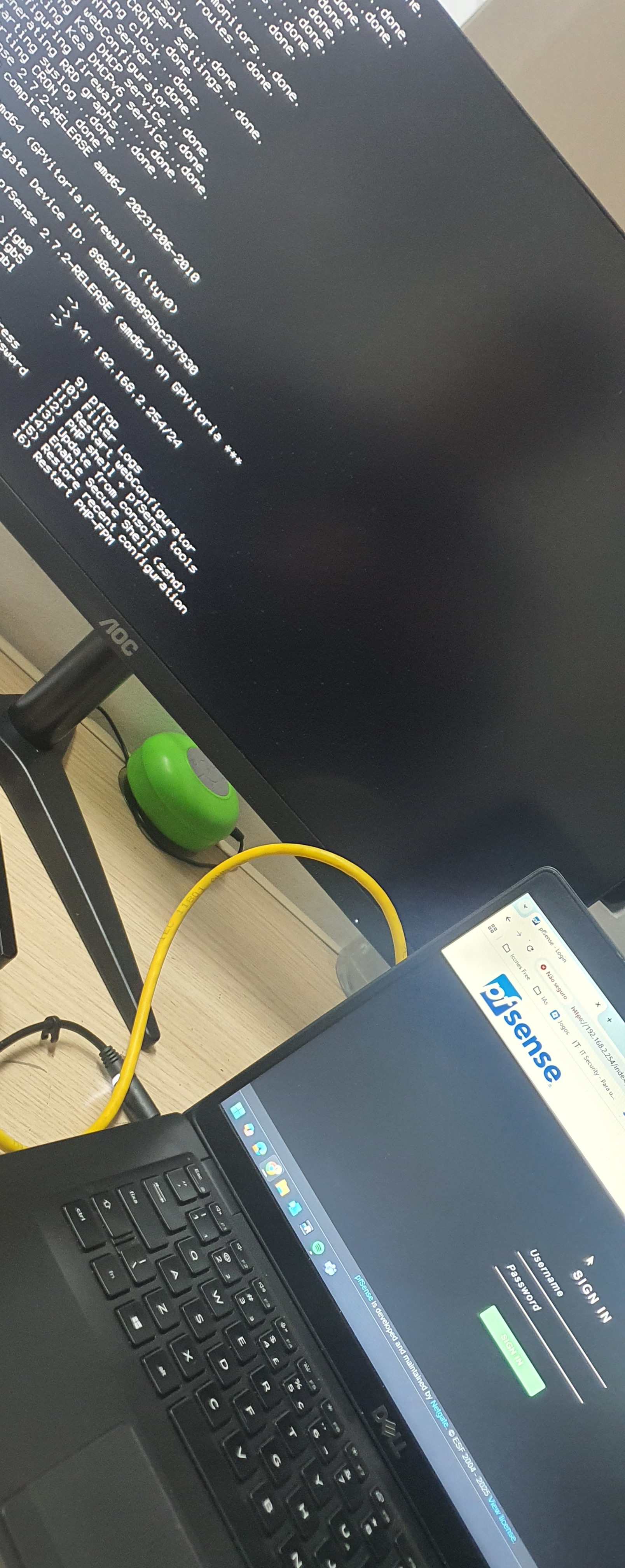 Boot firewall pfSense